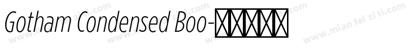 Gotham Condensed Boo字体转换